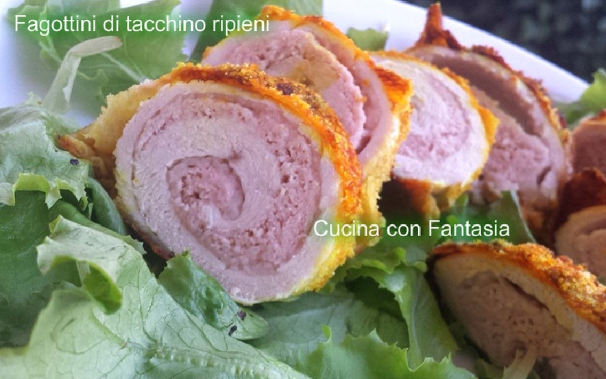 Fagottini di tacchino ripieni