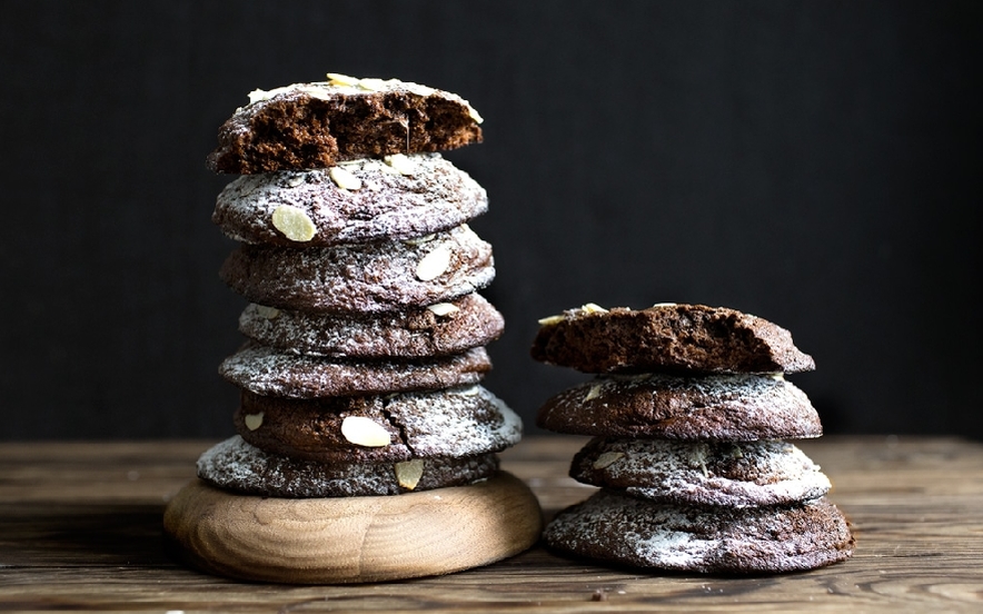 Biscotti al cioccolato con le mandorle