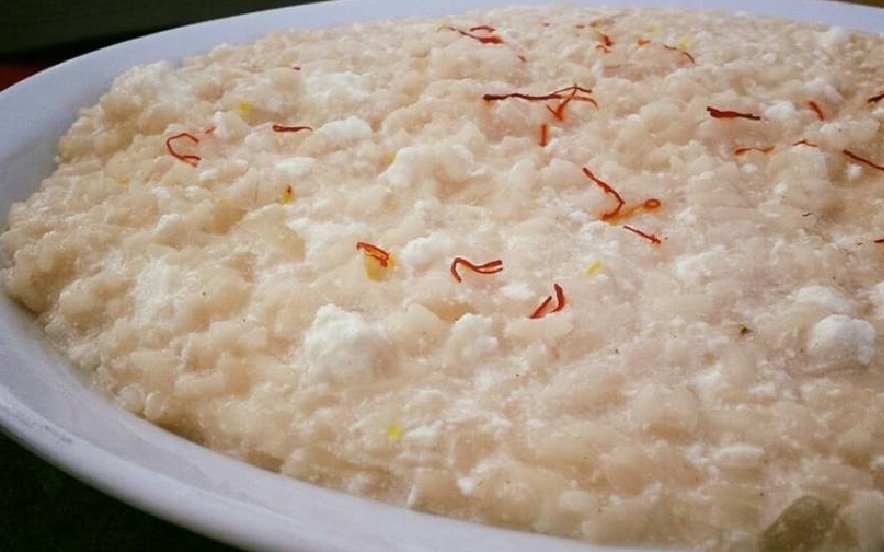 Risotto alla ricotta e zafferano