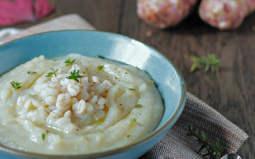 Crema di topinambur e patate