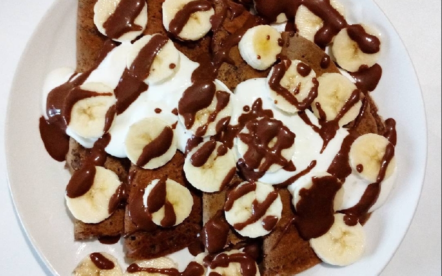 Crepes vegan al cacao