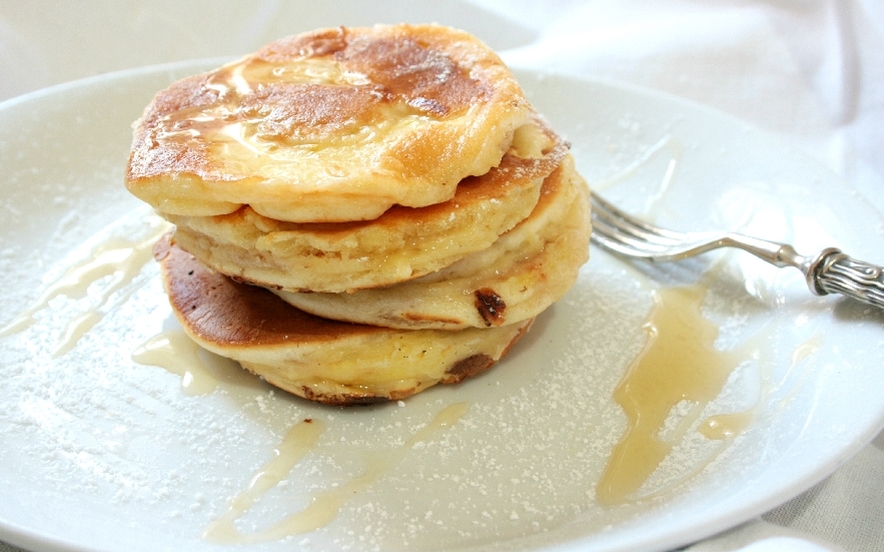 Mini pancakes alle mele