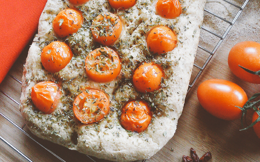 Focaccia integrale alla pizzaiola