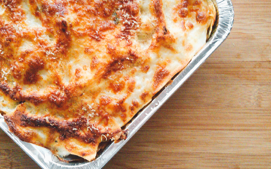 Lasagna di carasau e carciofi