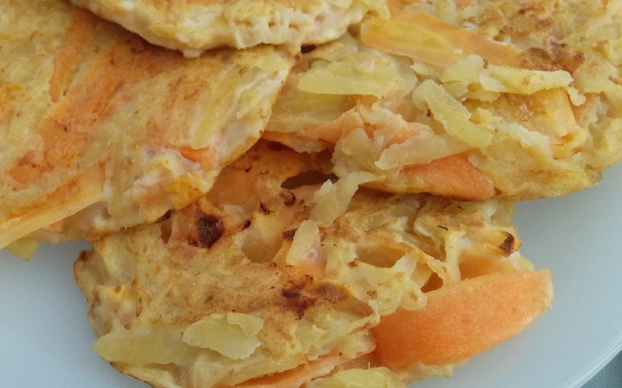 Rösti di patate e carote