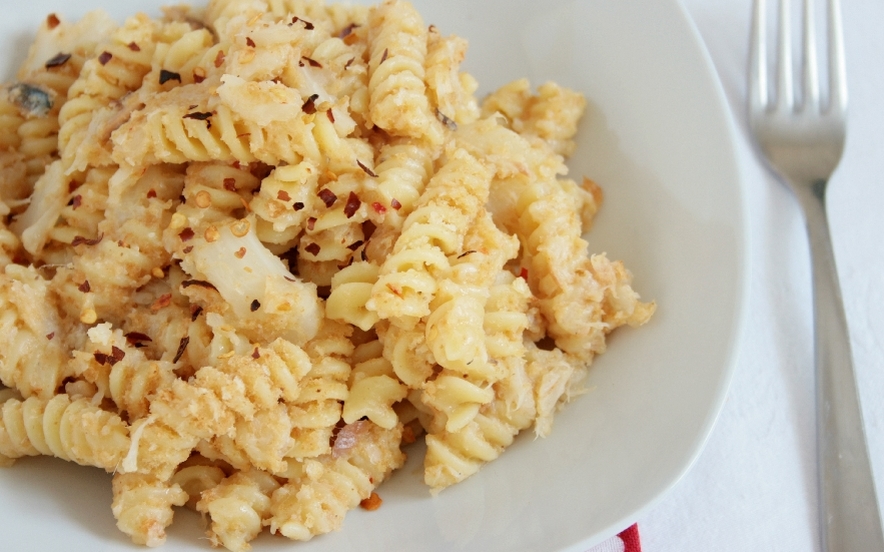 Fusilli con cavolfiore e pangrattato