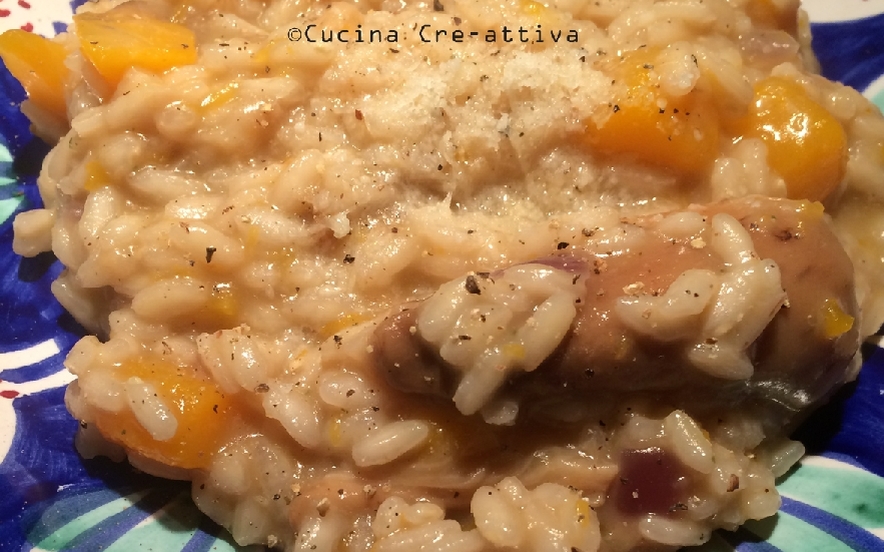 Risotto con zucca e porcini secchi della Lunigiana