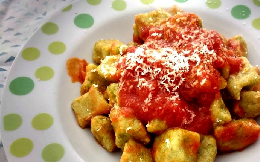 Gnocchi di broccoli lessati