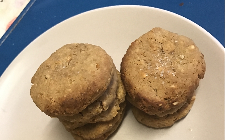 Biscotti al burro di arachidi e ceci