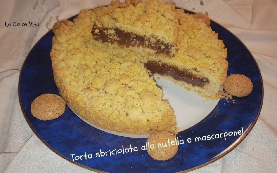 Torta sbriciolata alla nutella e mascarpone!