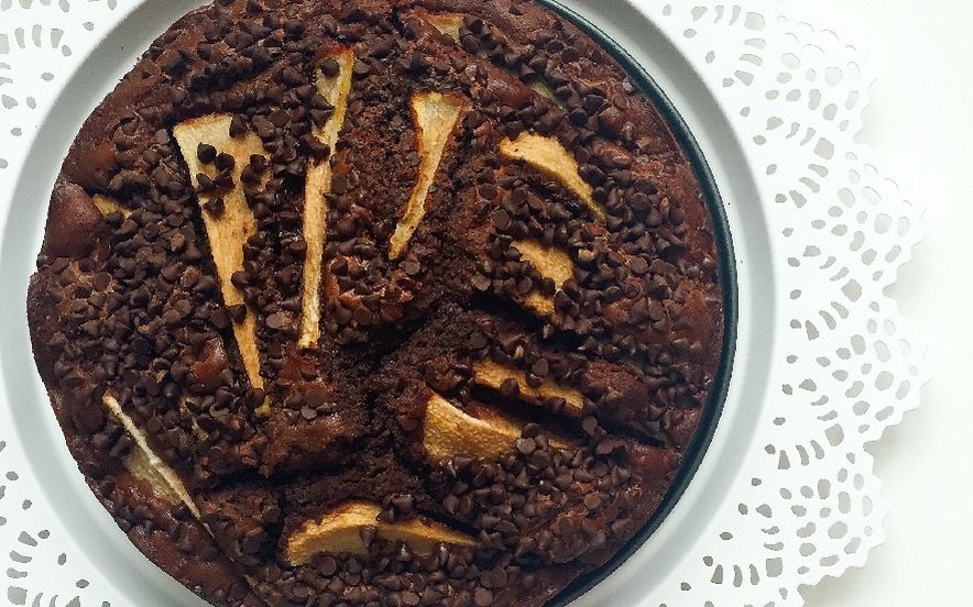 Torta di pere e cioccolata