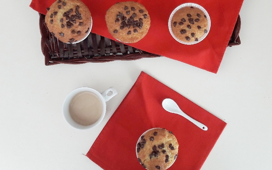 Muffins con gocce di cioccolato