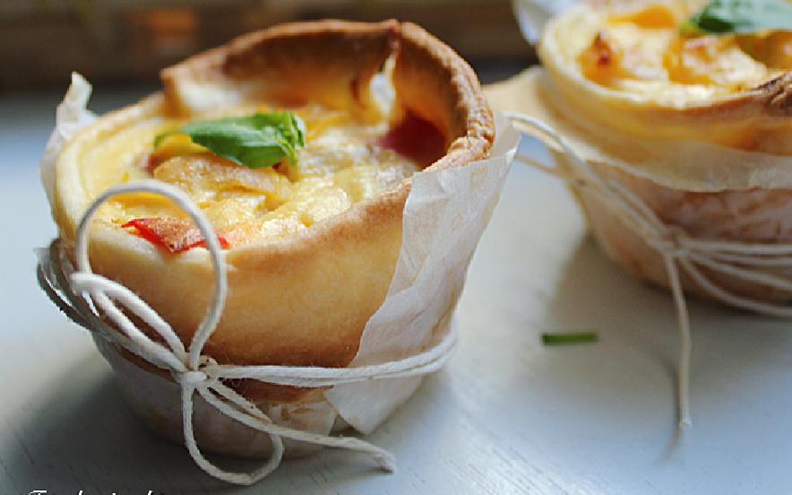 Cestini con ricotta, robiola e peperoni