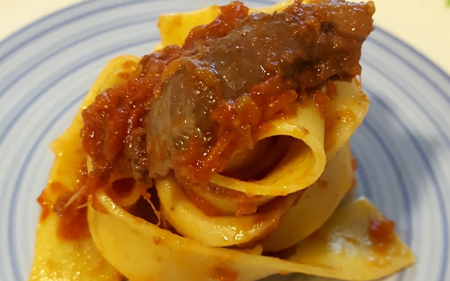 Pappardelle al sugo di cinghiale