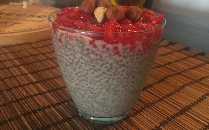 Chia pudding con 