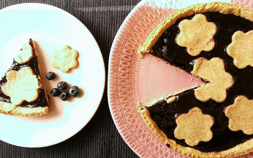 Crostata integrale ai mirtilli