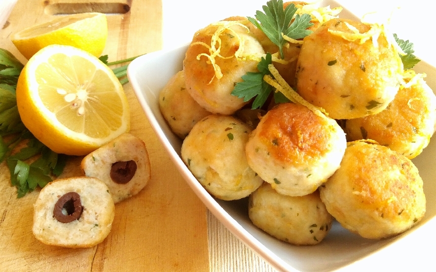 Polpette di tacchino e olive al limone