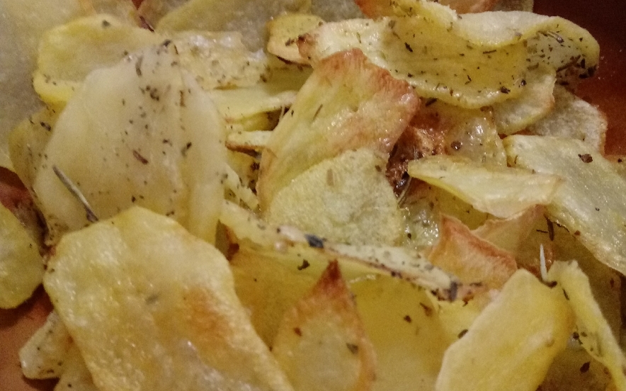 Patate chips al forno