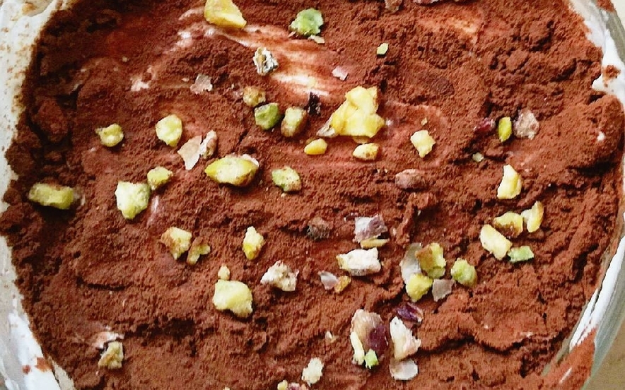 Fit tiramisù con pistacchi