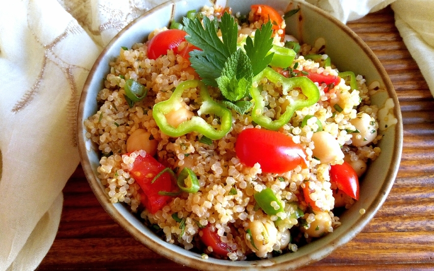 Insalata di quinoa e ceci