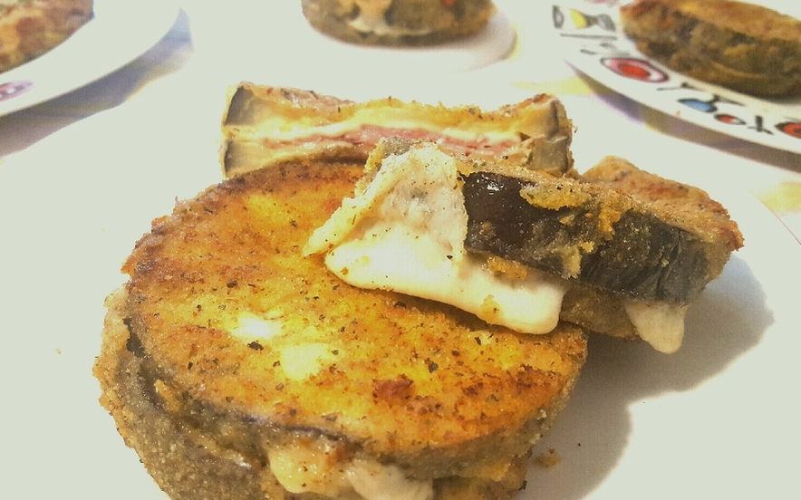 Cotolette di melanzane farcite