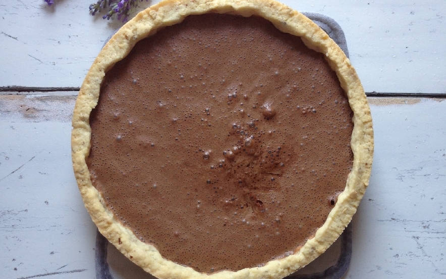 Crostata alle nocciole con crema al cioccolato