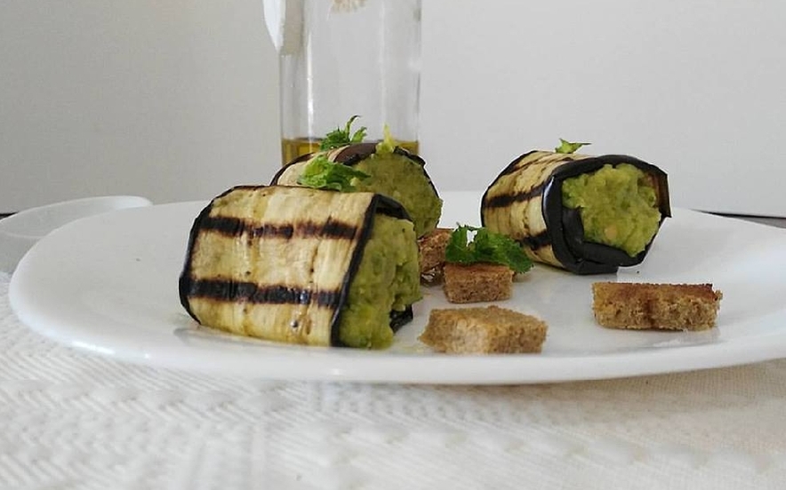 Rotolini di melanzane al profumo di menta