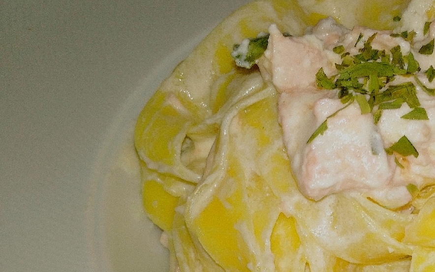 Tagliatelle panna, salmone…e dragoncello