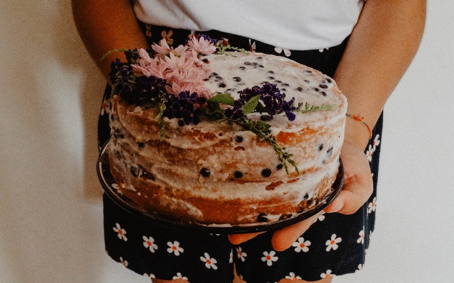 Naked cake con crema di ricotta