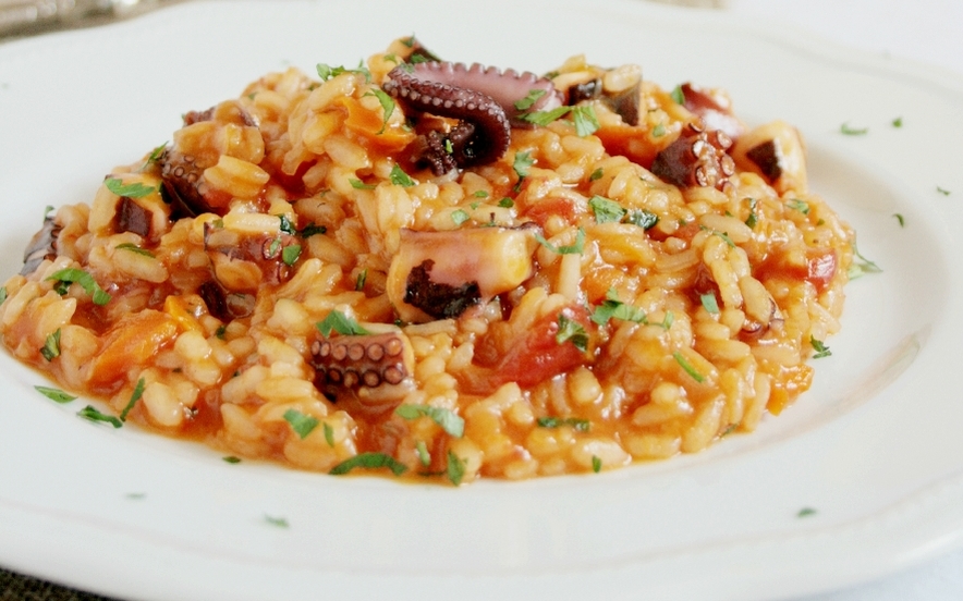 Risotto al polpo