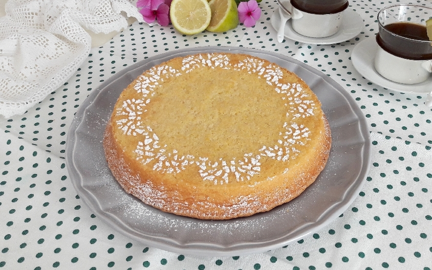 Torta caprese al limone