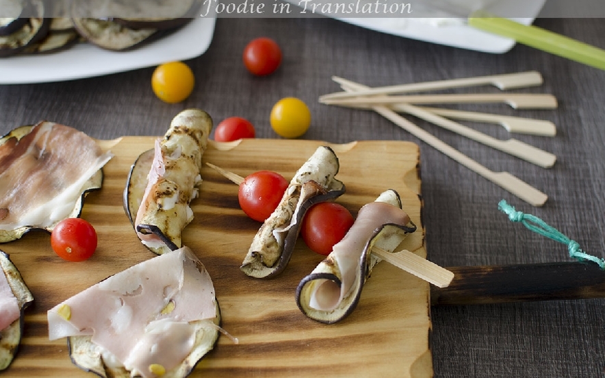 Involtini di melanzana con stracchino