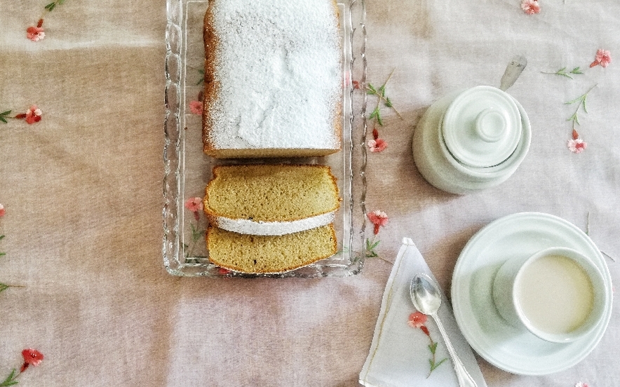 Plumcake caffellatte