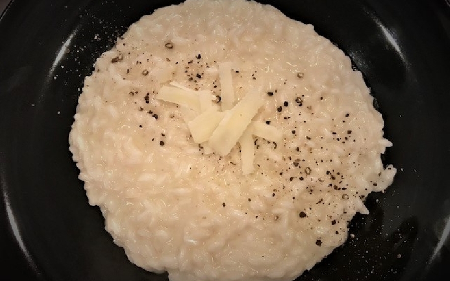 Risotto cacio e pepe