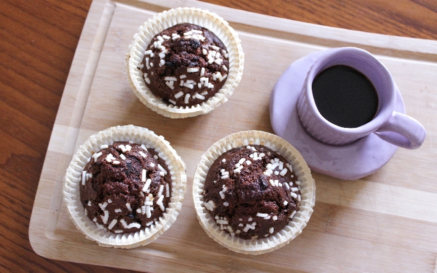 Muffin al doppio cioccolato