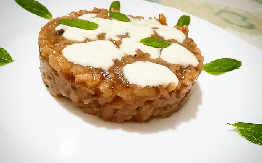 Risotto con rape rosse e crescenza