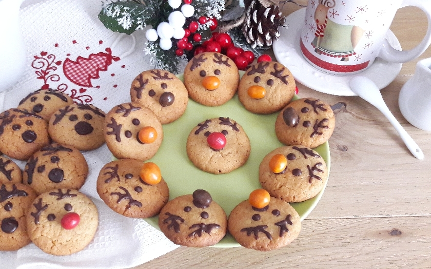 Biscotti renne di Natale