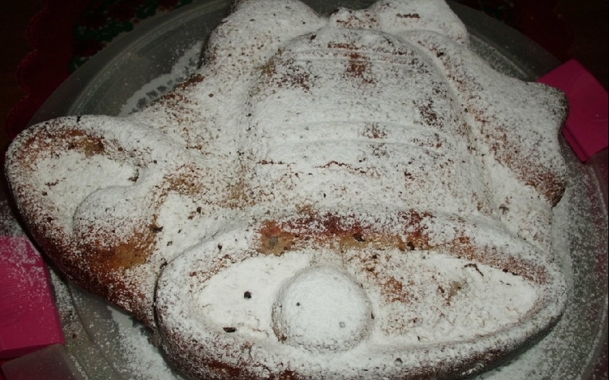 Torta di banane datteri e noci