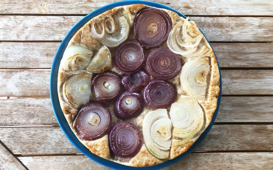 Tarta tatin integrale di cipolle