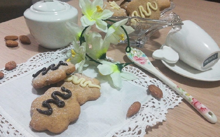 Biscotti al latte di mandorla e caffè