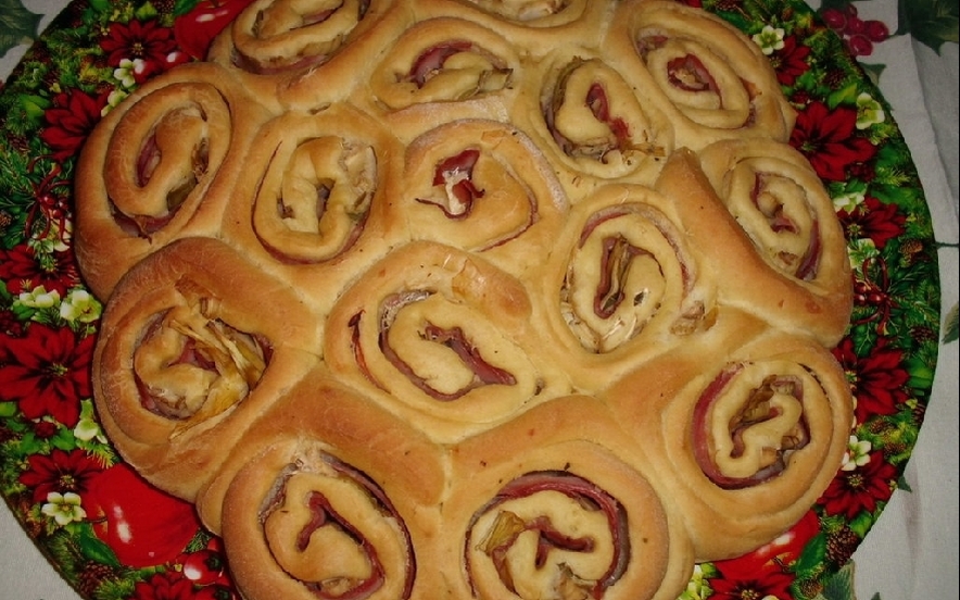 Rosa del deserto con cotto e carciofi