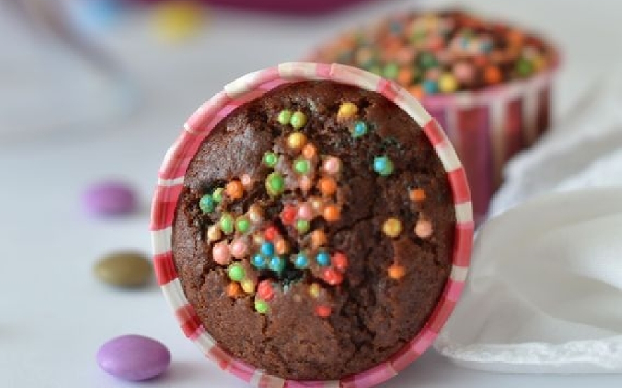 Muffin al cacao con farina di riso senza burro