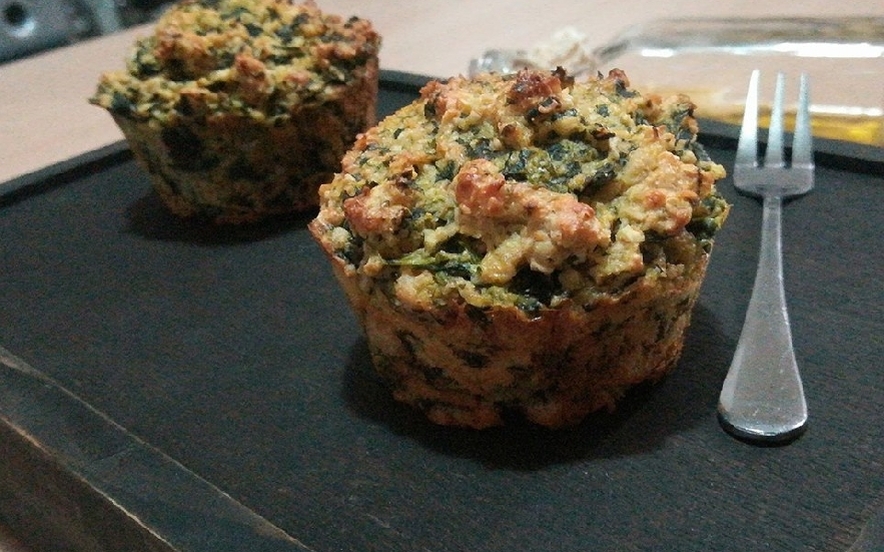 Muffin salati ai fiocchi di avena