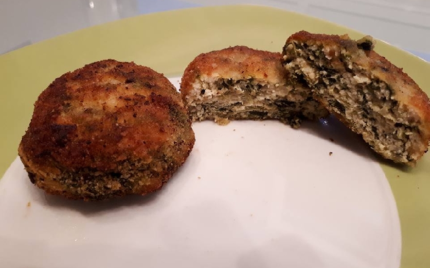 Polpette di pollo e spinaci