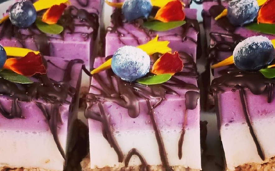 Vegan dessert glutenfree arcobaleno