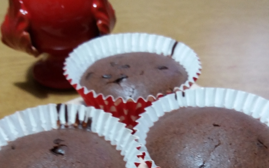 Muffins al cioccolato e rum