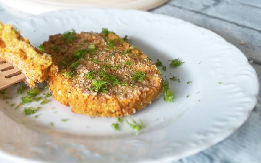 Cotolette di carote e fiocchi di avena