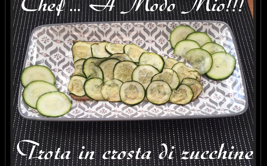 Trota in crosta di zucchine