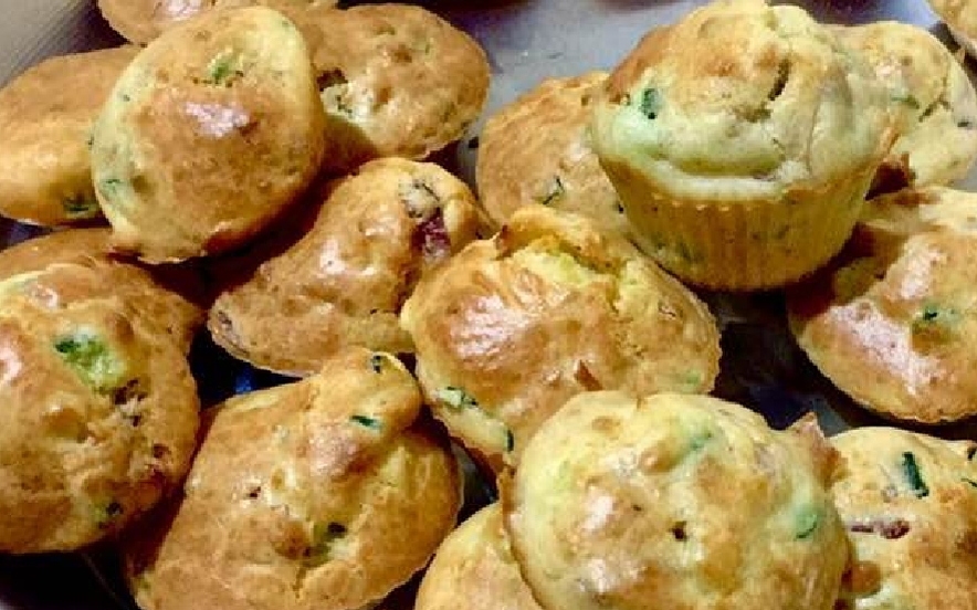 Muffin zucchine e speck