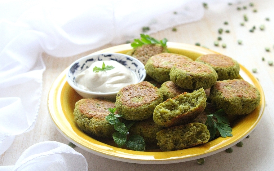 Felafel di piselli spezzati